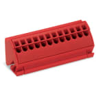 Wago Contact - Bloc de barres collectrices 4 mm² (12 Pts) Rouge