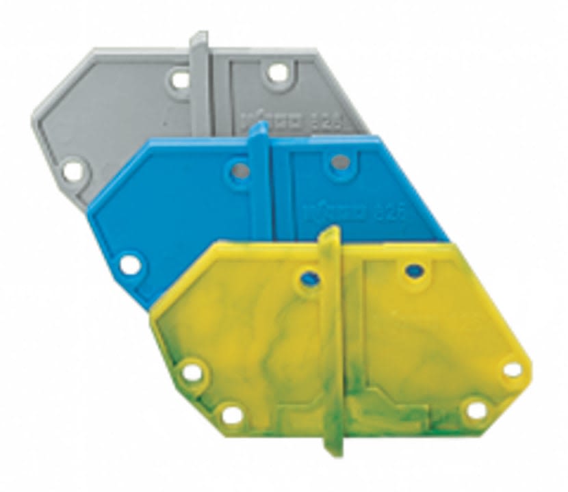 Wago Contact - Plaque d'extrémité / Bleu