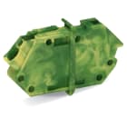 Wago Contact - Borne d'extrémité traversante modulaire Vert-Jaune