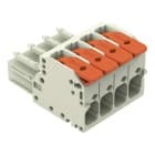 Wago Contact - Connecteur femelle pour 1 conducteur 100% protégé contre l'inversion, gris clair