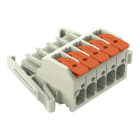 Wago Contact - Connecteur femelle pour 1 conducteur 100% protégé contre l'inversion, gris clair