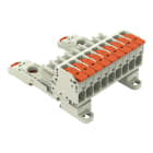 Wago Contact - Connecteur femelle pour 1 conducteur Levier Push-in CAGE CLAMP®, gris clair