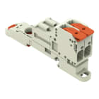 Wago Contact - Connecteur mâle pour 1 conducteur Levier Push-in CAGE CLAMP®, gris clair