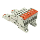 Wago Contact - Connecteur mâle pour 1 conducteur Levier Push-in CAGE CLAMP®, gris clair