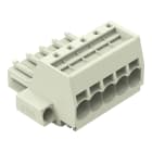 Wago Contact - Connecteur femelle pour 1 conducteur Push-in CAGE CLAMP®, gris clair