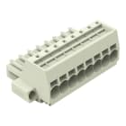 Wago Contact - Connecteur femelle pour 1 conducteur Push-in CAGE CLAMP®, gris clair