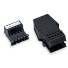 Wago Contact - Connecteur avec boîtier de décharge de traction 5 pôles, noir