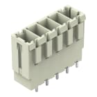Wago Contact - Conn male br droite pi 7,62mm/5 p