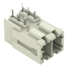 Wago Contact - Connecteur mâle THT Broche à souder 1,0 x 1,2 mm Coudé, gris clair