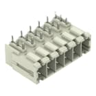 Wago Contact - Connecteur mâle THT Broche à souder 1,0 x 1,2 mm Coudé, gris clair