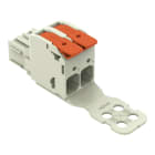 Wago Contact - Connecteur femelle pour 1 conducteur 100% protégé contre l'inversion, gris clair