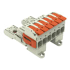 Wago Contact - Connecteur femelle pour 1 conducteur Levier Push-in CAGE CLAMP®, gris clair