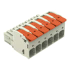 Wago Contact - Connecteur femelle pour 1 conducteur 100% protégé contre l'inversion, gris clair