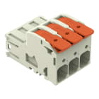 Wago Contact - Connecteur mâle pour 1 conducteur 100% protégé contre l'inversion, gris clair