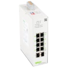Wago Contact - Switch ETHERNET administrable LEAN 8 ports PoE+ 1000Base-TX - 2 slots SFP 1000