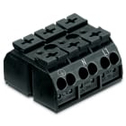 Wago Contact - Verb.-kl. 3-p. schwarz aufd. pe-n-l1