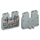 Wago Contact - Borne d'extrémité avec bride de fixation, 2C/ Gris cage clamp compact