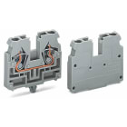 Wago Contact - Borne d'extrémité avec pied de fixation à encliqueter, 2C, Bleu cage clamp compa