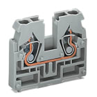Wago Contact - Borne d'extrémité sans pied de fixation à encliqueter, 2C, Bleu cage clamp compa