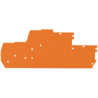 Wago Contact - Plaque d'extrémité et intermédiaire épaisseur 1 mm, orange