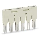 Wago Contact - Contact de pontage sous forme de tri isolé 1-2 3-4 5-6, gris clair