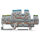 Wago Contact - Borne 2 étages de protection, 3C PE/N