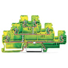 Wago Contact - Borne de protection à 3 étages, PE/PE/PE