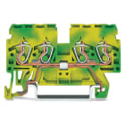 Wago Contact - Borne de passage 4C / 2,5 mm² / Vert-Jaune