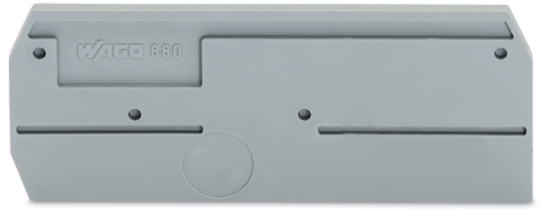 Wago Contact - Plaque d'extrémité / Gris