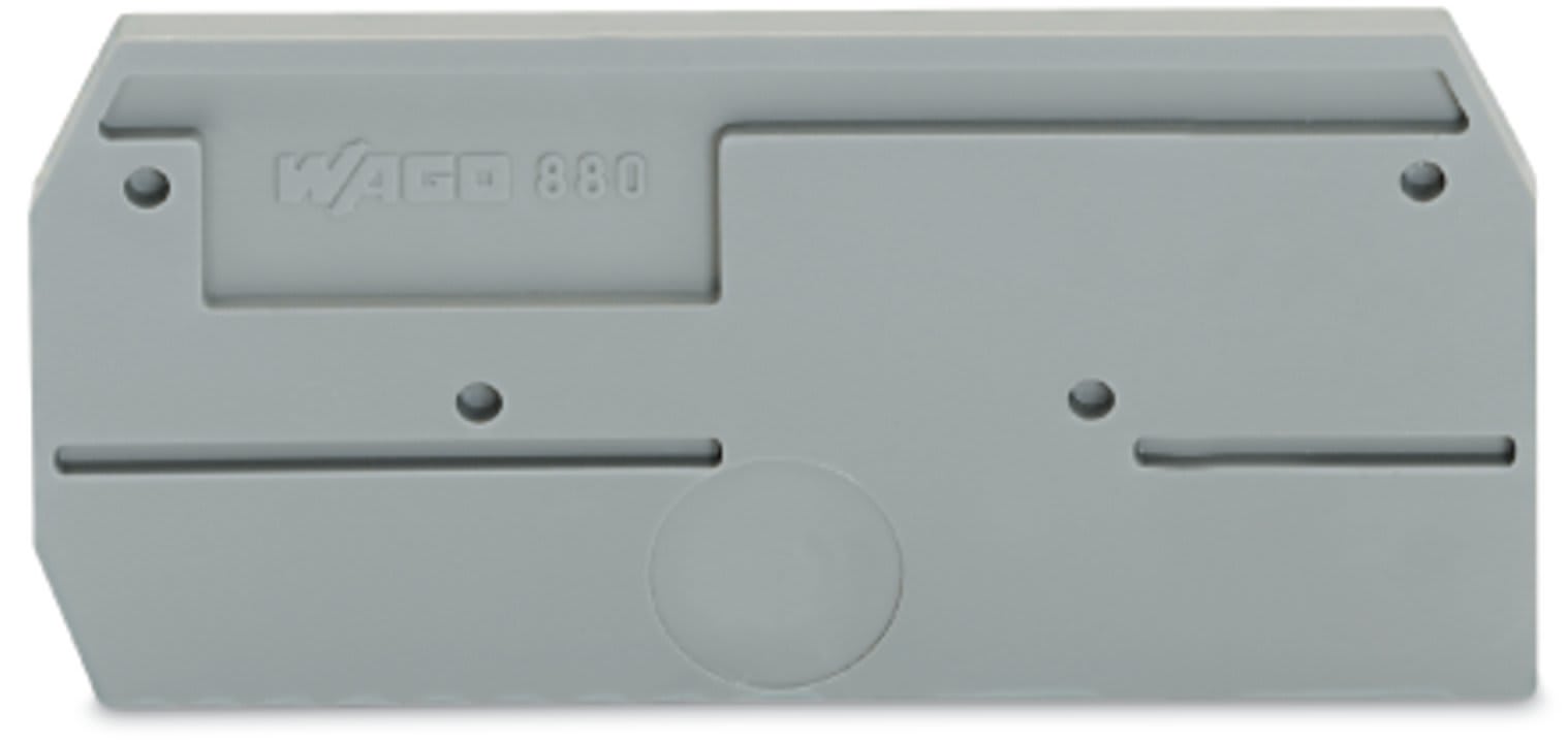 Wago Contact - Plaque d'extrémité / Gris