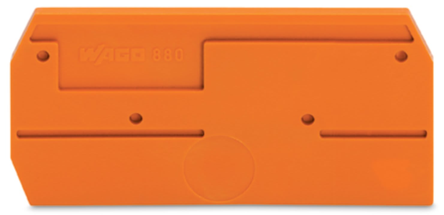 Wago Contact - Plaque d'extrémité / Orange