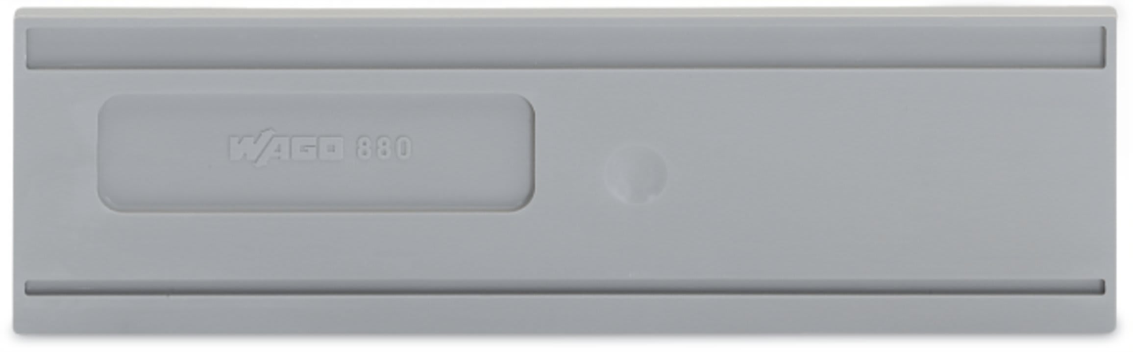Wago Contact - Plaque d'extrémité pour 4C / Gris / Epaisseur 2 mm