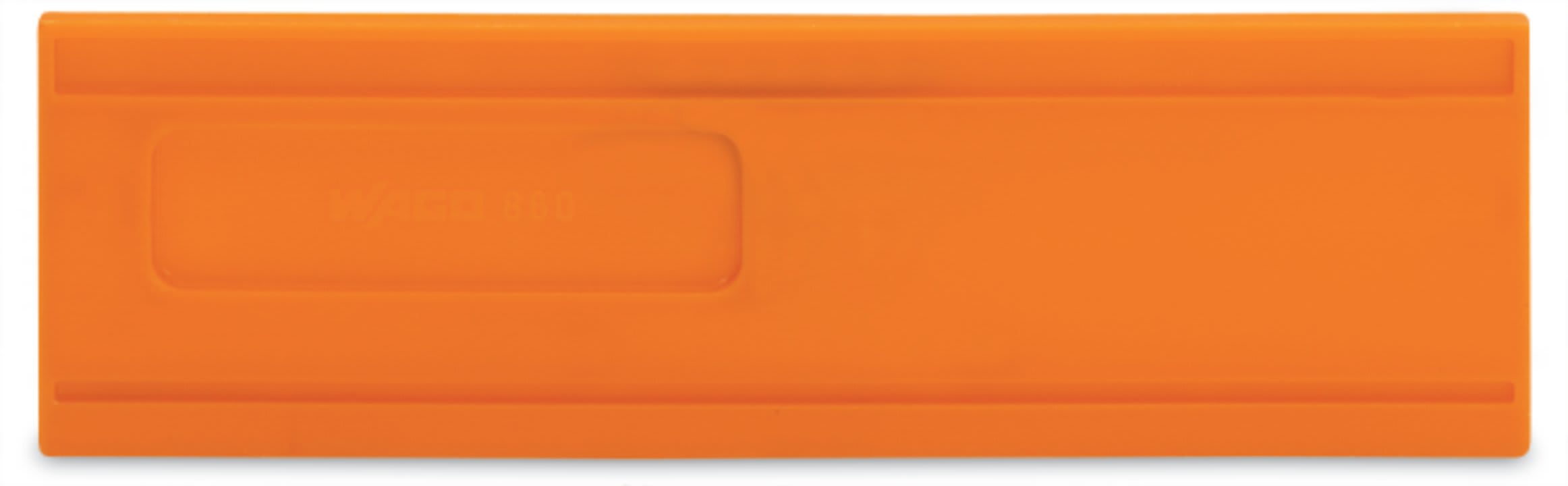 Wago Contact - Plaque d'extrémité pour 4C / Orange / Epaisseur 2 mm