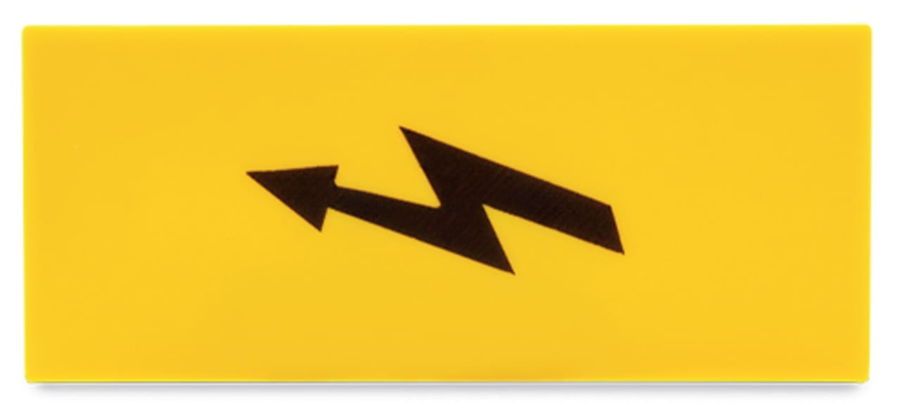Wago Contact - Obturateur de protection de signalisation de danger, jaune
