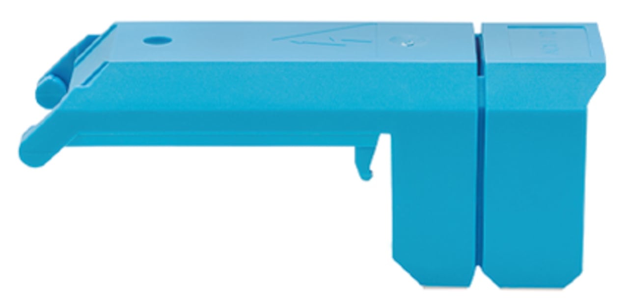 Wago Contact - Profil de supérieur pour Borne à tige , 70 mm², bleu