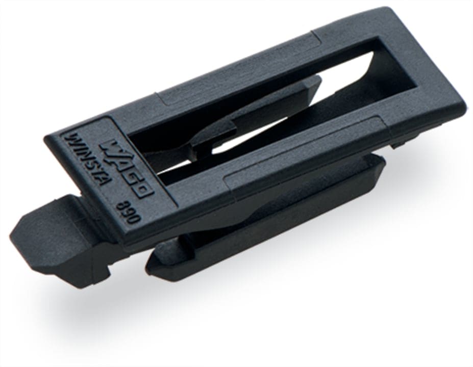 Wago Contact - Cliquet de verrouillage à manipuler à la main, noir