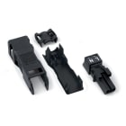 Wago Contact - Connecteur femelle 2 pôles avec décharge de traction / Noir