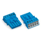 Wago Contact - Connecteur femelle 5 pôles sans décharge de traction / Bleu
