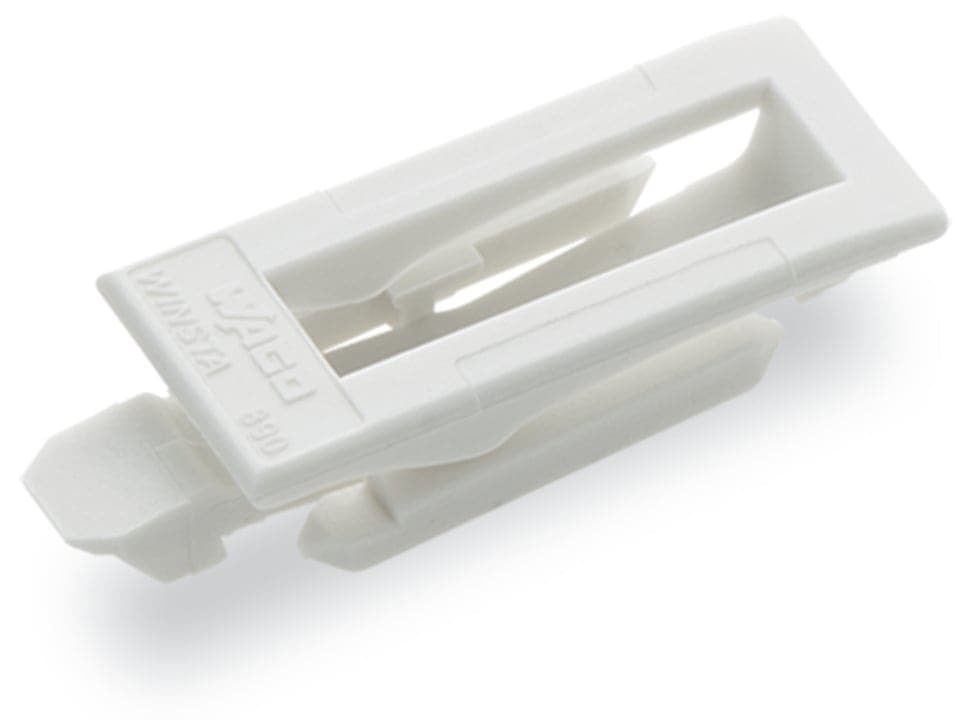 Wago Contact - Cliquet de verrouillage à manipuler à la main, blanc