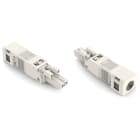 Wago Contact - Connecteur femelle 2 pôles avec décharge de traction / Blanc