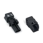 Wago Contact - Douille avec boîtier de décharge de traction 2 pôles, noir