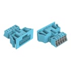 Wago Contact - Connecteurs femelles encastrables sans cliquet de verrouillage, bleu