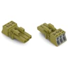 Wago Contact - Douille 3 pôles, vert clair