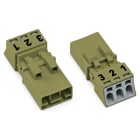 Wago Contact - Connecteur 3 pôles, vert clair