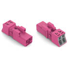 Wago Contact - Connecteur 2 pôles, rose