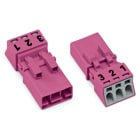 Wago Contact - Connecteur 3 pôles, rose