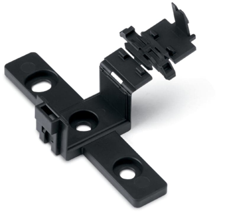 Wago Contact - ADAPTATEUR DE FIXATION pour connexions volantes de 2 à 5 pôles, noir