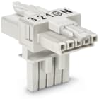 Wago Contact - Distributeur en T 5 pôles Cod. A, blanc