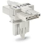 Wago Contact - Distributeur en T 5 pôles Cod. A, blanc