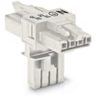 Wago Contact - Distributeur en T 4 pôles Cod. A, blanc